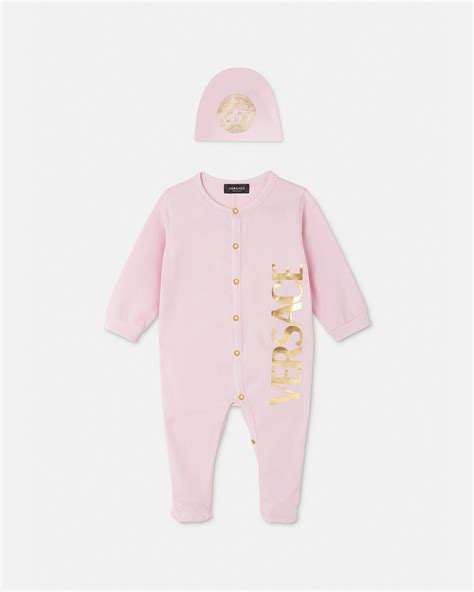 Versace Logo Baby Sleepsuit